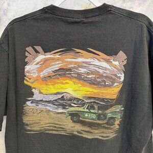 Vintage Surfing T Shirt Mens XL Black RSD Ruud Truck Beach